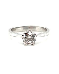 Pre-Owned 18ct White Gold 0.72ct Diamond Solitaire Ring