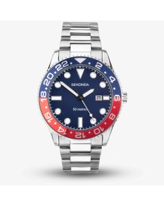 Sekonda Dive Ocean Blue & Red Watch