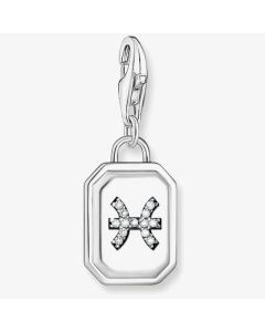 Thomas Sabo Silver Octagonal Cubic Zirconia Pisces Charm