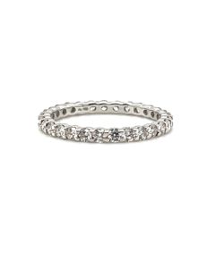 18ct White Gold 1.02ct Diamond Full-Eternity Ring 