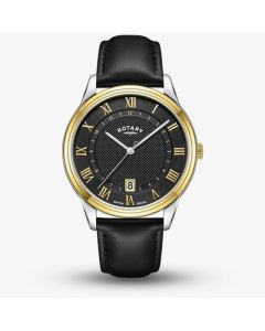 Rotary Dress Black Leather Watch