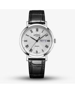  Rotary Mens Windsor Watch on Black Strap
