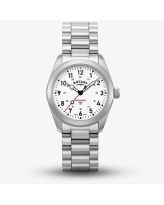 Rotary 1895 Commando Field Silver White Dial Watch