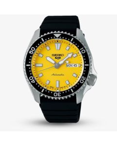 Seiko Mens 5 Sports SKX Redux Ki-Iro Yellow Watch