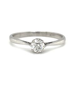 Pre-Owned 18ct White Gold 0.40ct(Approximate) Diamond Solitaire Ring