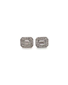 18ct White Gold 0.55ct Diamond Stud Earrings