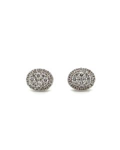 18ct White Gold 0.32ct Diamond Stud Earrings
