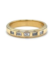 Pre-Owned 18ct Yellow Gold 0.25ct Diamond 5 Stone Ring
