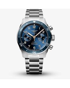 Longines Men's Spirit Flyback With Blue Chronograph Dial