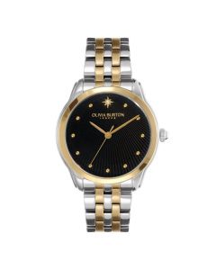 Ladies Olivia Burton Celestial 36mm Starlight Black & Two Tone Bracelet Watch