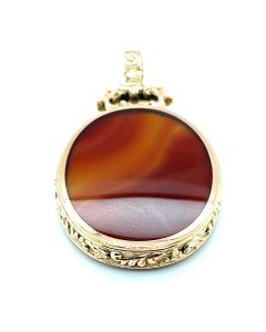 Pre-Owned 9ct Rose Gold Double-Sided Fob