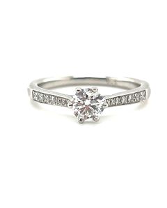 Platinum 0.60ct Diamond Solitaire Ring