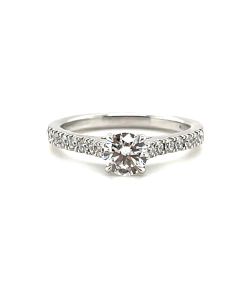 Platinum 0.73ct Diamond Solitaire Ring