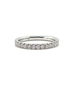 Platinum 0.38ct Diamond Half Eternity Ring
