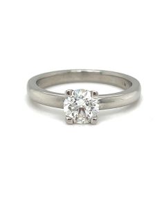 Pre-owned Platinum 0.70ct Diamond Solitaire Ring 
