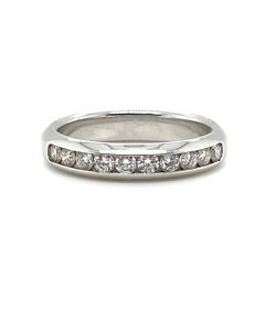 18ct White Gold 0.44ct Channel Set Diamond Half Eternity Ring