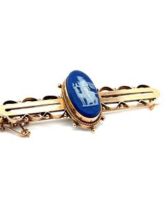 Pre-Owned 9ct Rose Gold Cameo Brooch