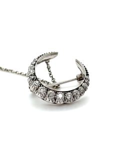 Pre-Owned 18ct White Gold Diamond Brooch