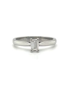 Platinum 0.40ct Solitaire Diamond Ring