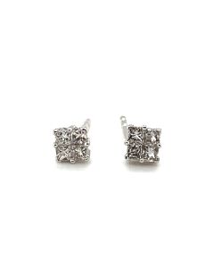 18ct White Gold 0.27ct Diamond Stud Earrings