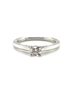 Platinum 0.37ct Diamond Solitaire Ring