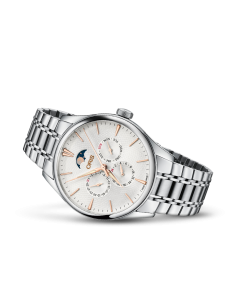 Oris Mens Artelier Complication  With White Dial