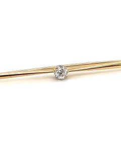 Pre-Owned 18ct Yellow Gold Diamond Brooch