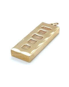 9ct Yellow Gold Ingot Charm