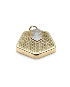 Pre-Owned 9ct Yellow Gold and Palladium Locket