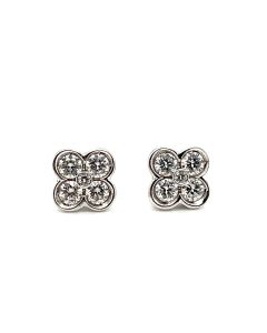 18ct White Gold 0.66ct Diamond Stud Earrings