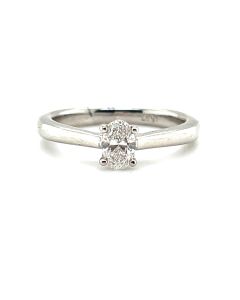 Platinum 0.40 Diamond Solitaire Ring