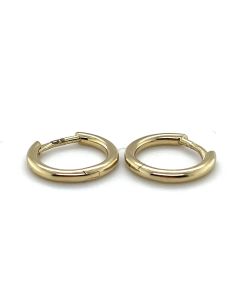 9ct Yellow Gold 12mm Hoop Earrings