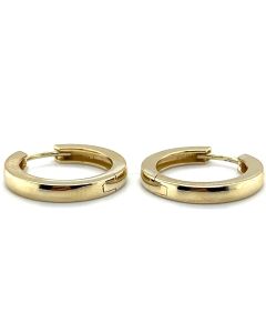 9ct Yellow Gold 18mm Hoop Earrings