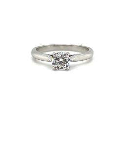 Platinum 0.61ct Diamond Solitaire ring