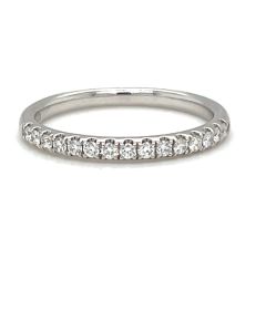 Platinum Diamond 0.22ct Half Eternity ring