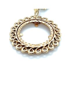 Pre-Owned 9ct Yellow Gold Coin Mount