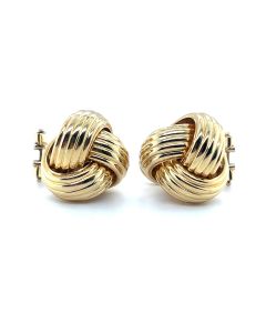 18ct Yellow Gold Knot Earrings