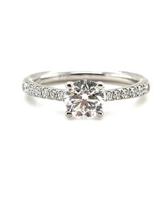 Platinum 0.99ct Diamond Solitaire Ring
