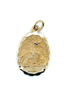 9ct Yellow Gold St. Christopher Pendant