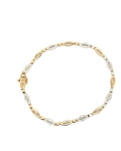 9ct Yellow Gold 0.44ct Diamond Bracelet