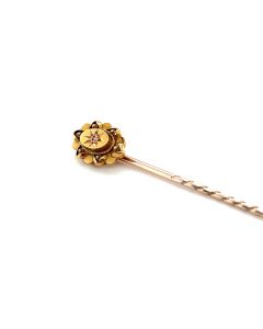 18ct Yellow Gold Pin Brooch