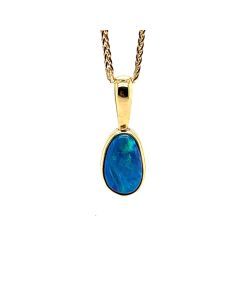 Pre-Owned 18ct Yellow Gold Opal Pendant