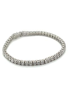 Pre-Owned Platinum 8.68ct Diamond Tennis Bracelet
