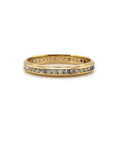 Pre-Owned 9ct Yellow Gold 0.50ct Diamond Full Eternity Ring