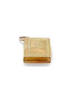 Pre-Owned 9ct Yellow Gold Bible Charm