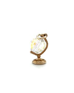 Pre-Owned 9ct Yellow Gold Crystal Globe Charm