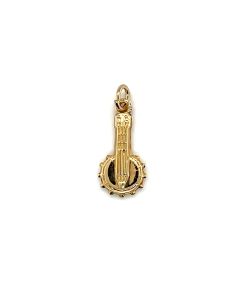Pre-owned 9ct Yellow Gold Banjo Charm