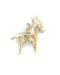 Pre-owned 9ct Yellow Gold Pack Mule charm