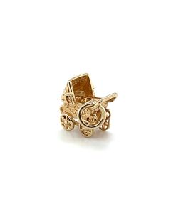 9ct Yellow Gold Pram Charm