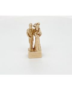 9ct Married Couple renewing vows charm